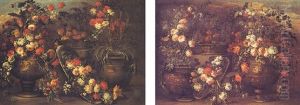 Nature Morte Con Fiori E Vasellame Nature Morte Con Fiori E Vasellame