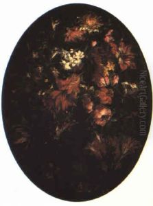 Natura Morta Di Fiori Entro Un Cesto Di Vimini by Margherita Caffi