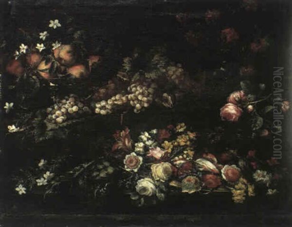 Natura Morta Con Fiori E Frutta - view 1
