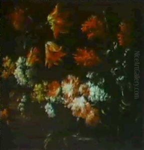 Blumenstilleben Von Narzissen, Hyazinthen Und Tulpen by Margherita Caffi