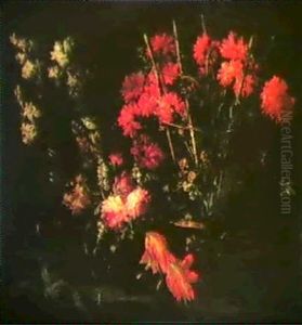 Still Life Of Flowers In A Vase And An Urn Still Life Of Flowers In A Vase And An Urn