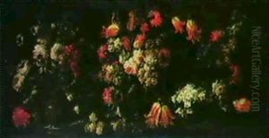 Still Life Of Flowers In Two Urns And Two Baskets Still Life Of Flowers In Two Urns And Two Baskets