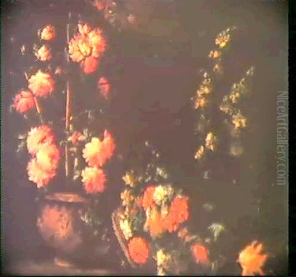 Bouquets De Fleurs Sur Un Entablement - view 1