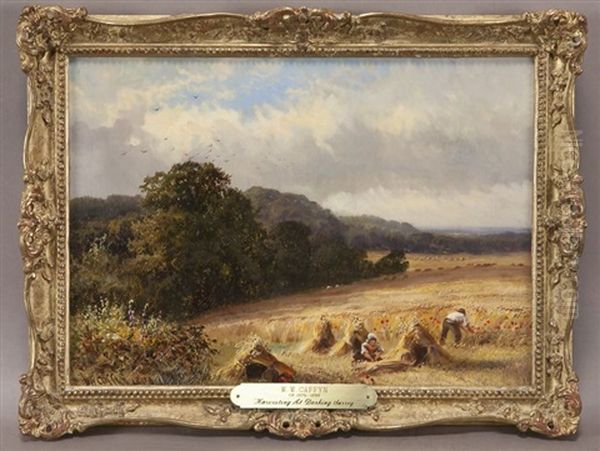 Harvesting At Dorking Surrey - view 1