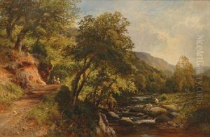 Near Water's Edge, On The East Lyn North Devon