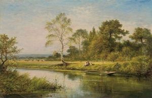 A Surrey Landscape by Walter Wallor Caffyn