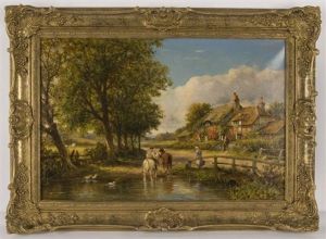 English Pastoral Landscape by Walter Wallor Caffyn