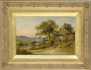 Lane Near Dorking, Surrey by Walter Wallor Caffyn