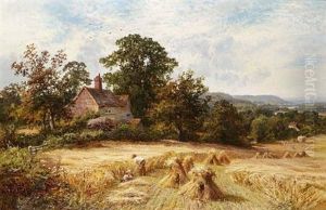 Harvest Time, Ewhurst, Surrey, Looking Towards Leith Hill Harvest Time, Ewhurst, Surrey, Looking Towards Leith Hill