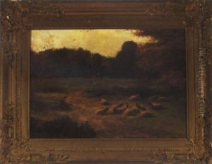 Shepherd Tending The Flock by Walter Wallor Caffyn