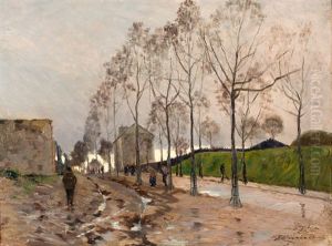Op Weg Naar Het Werk by Emile Cagniart