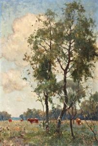 Landschap Bij Pont Sainte-maxence by Gerard Altmann