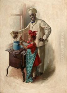 The Cooking Lesson, Cream Of Wheat Advertisement by William Vincent Cahill