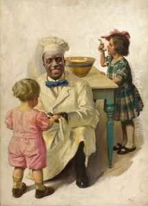 First Aid To The Injured (illus. For Cream Of Wheat Ad) by William Vincent Cahill