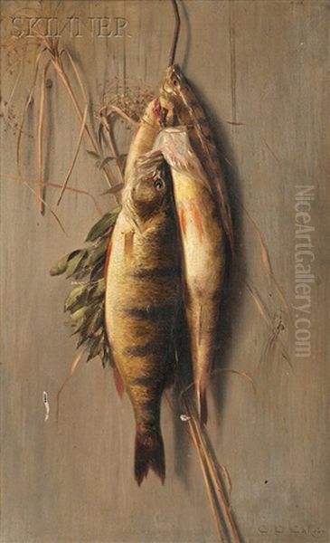 Still Life With Hanging Perch And Herbs - view 1