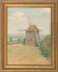 Cape Cod Windmill, Likely Shore Road, Chatham, Massachusetts by Charles Drew Cahoon