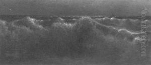 Beach Scene Under A Dark Sky Beach Scene Under A Dark Sky