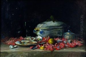 Soupiere Et Fruits De Mer by Alfred-Benoit Caillaud