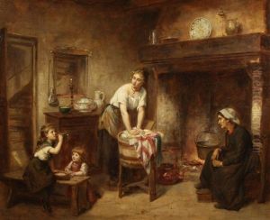 Blowing Bubbles by Leon Emile Caille