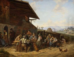 Oberbayerisches Wirtshaus by Karl Altmann