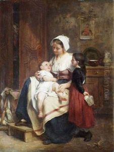 Femme Avec Deux Enfants Femme Avec Deux Enfants