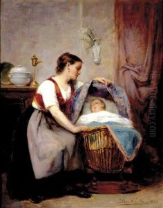Rocking The Cradle by Leon Emile Caille