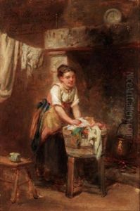 The Washer Woman by Leon Emile Caille