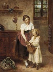 Her Picnic Basket by Leon Emile Caille