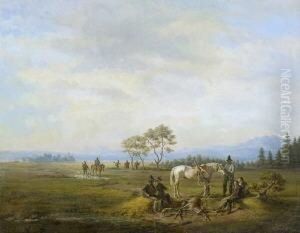 Rastende Jagdgesellschaft Am
Chiemsee. by Karl Altmann