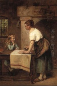 A Household Task by Leon Emile Caille