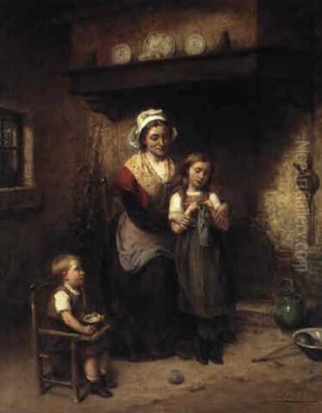 The Knitting Lesson - view 1