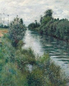 Le Petit Bras De La Seine A Argenteuil, Temps Couvert by Gustave Caillebotte