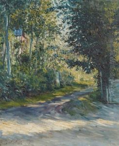 L'allee De La Villa Des Fleurs, Trouville by Gustave Caillebotte