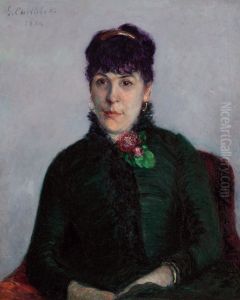 La Femme A La Rose by Gustave Caillebotte