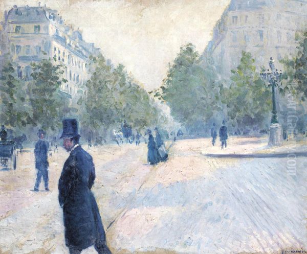 La Place Saint-augustin, Temps Brumeux - view 1