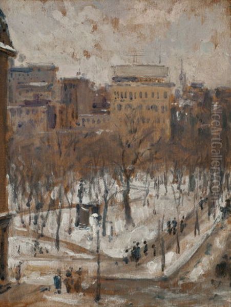 Square A Paris, Temps De Neige - view 1