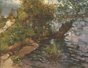 Saules Au Bord De L'yerres by Gustave Caillebotte