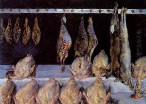 Nature Morte, Poulets Et Gibier A L'etalage by Gustave Caillebotte