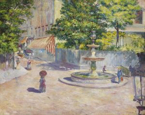 La Place Saint-georges by Gustave Caillebotte