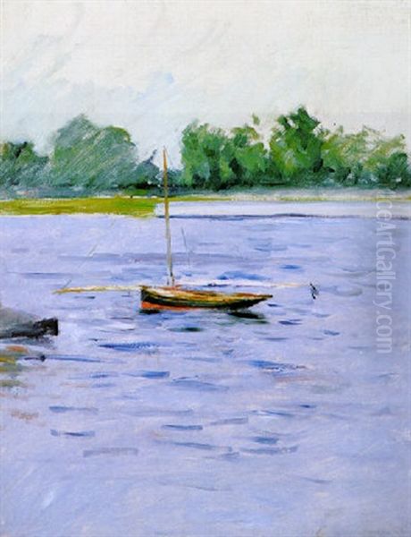 Bateau Au Mouillage Sur La Seine - view 1
