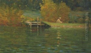 La Seine A Portejoie by Gustave Caillebotte