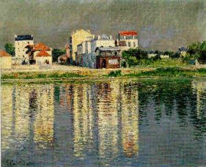 Bord De Seine A Argenteuil by Gustave Caillebotte