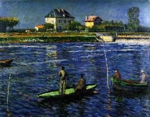 Pecheurs Sur La Seine by Gustave Caillebotte