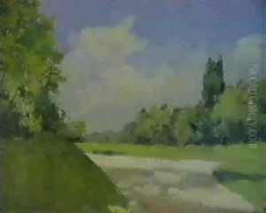 Dans Le Parc D'yerres by Gustave Caillebotte