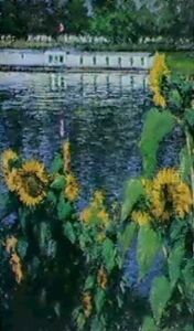 Soleils Au Bord De La Seine by Gustave Caillebotte