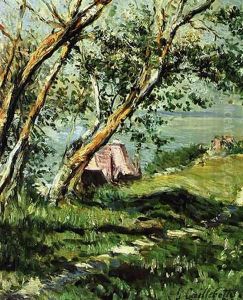 Maisons Au Bord De L'eau by Gustave Caillebotte
