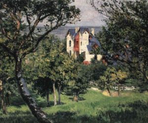 Paysage Pres De Trouville by Gustave Caillebotte