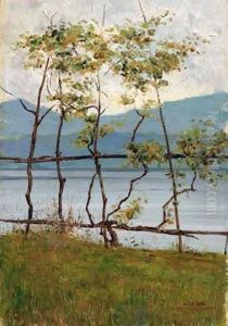 Blick Auf Einen See by Gerolamo Cairati