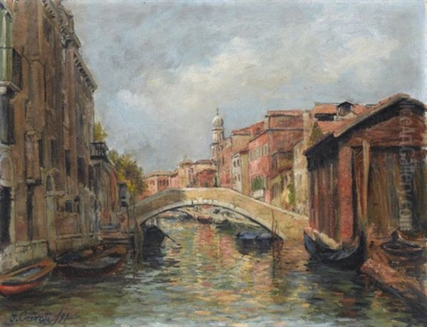 Kanal In Venedig Mit Brucke - view 1