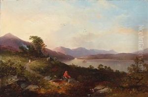 Loch Long From The Hill At Strone Point by John Cairns